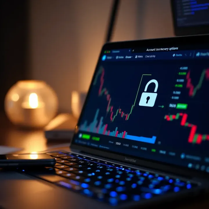 Account recovery options on IQ Option platform