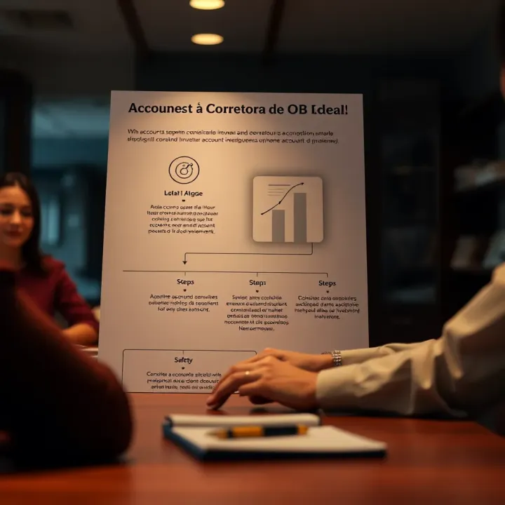 Diagram explaining account opening steps and safety measures for investing through a brokerage