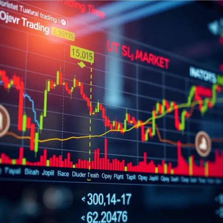 Chart displaying market volatility across different time zones