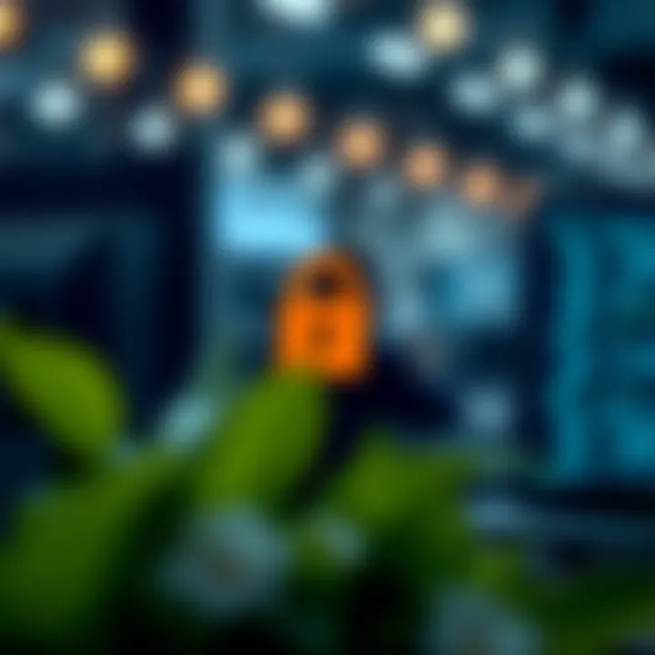 Graphic illustrating security features and user support options available on Quotex website