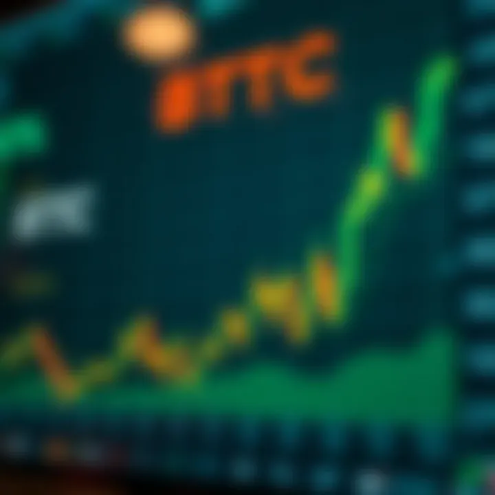 Graph showing the trend and fluctuations of BTTC cryptocurrency in a market chart