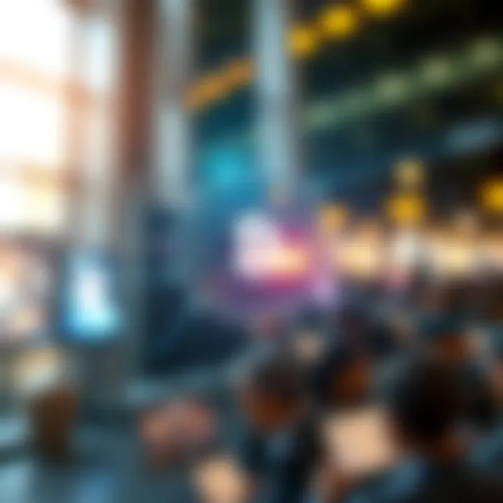 Visual representation of decentralized oracle network linking blockchain data