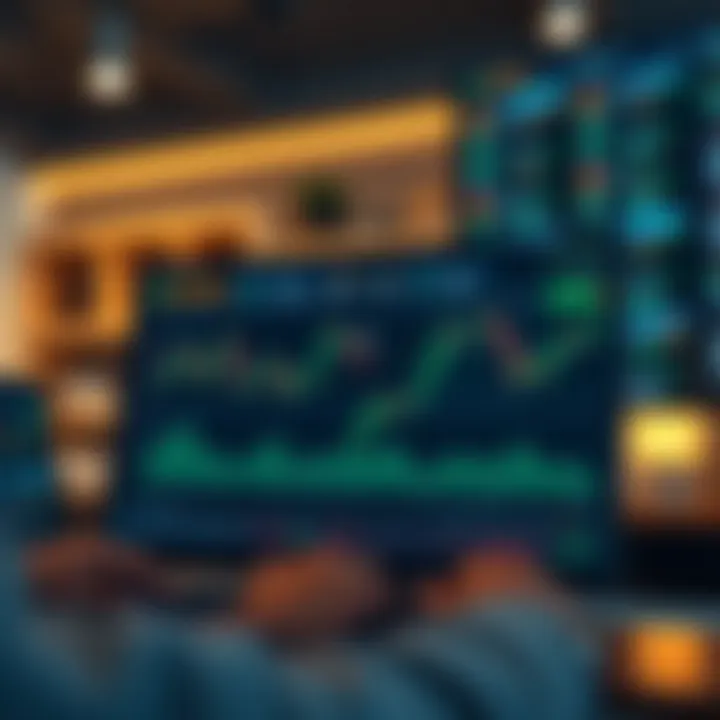 IQ Option platform interface displaying various trading assets and charts