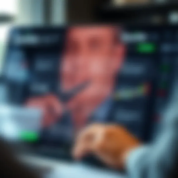 User interface displaying main features of Quotex trading platform