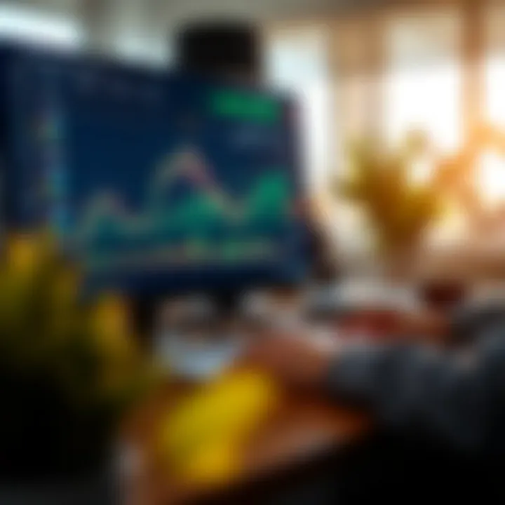 Screenshot of Quotex trading platform interface showing interactive chart and trading tools