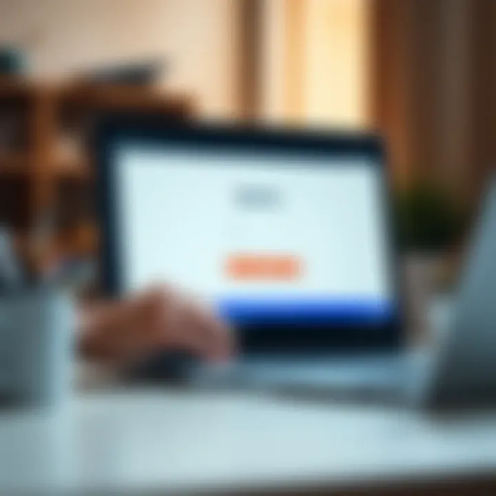 User logging into Quotex Broker platform on a laptop screen