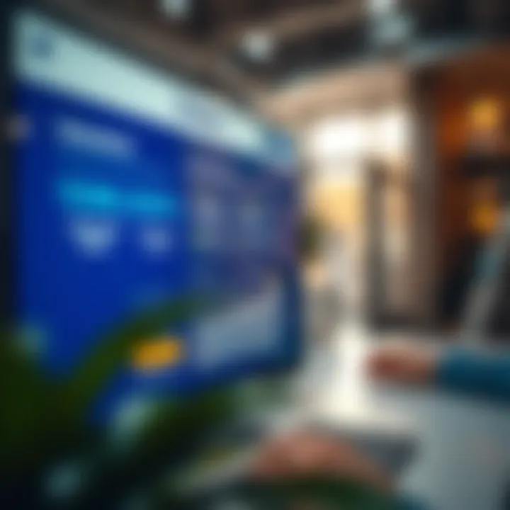 Digital financial platform interface showing insurance quotes and investment options