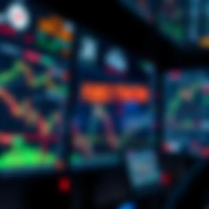 Visualization of forex market strategies and secure trading tips on digital screens