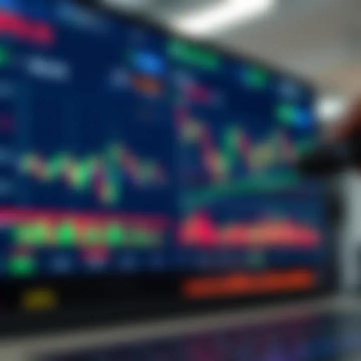 Forex trading platform interface displaying currency pairs and market trends