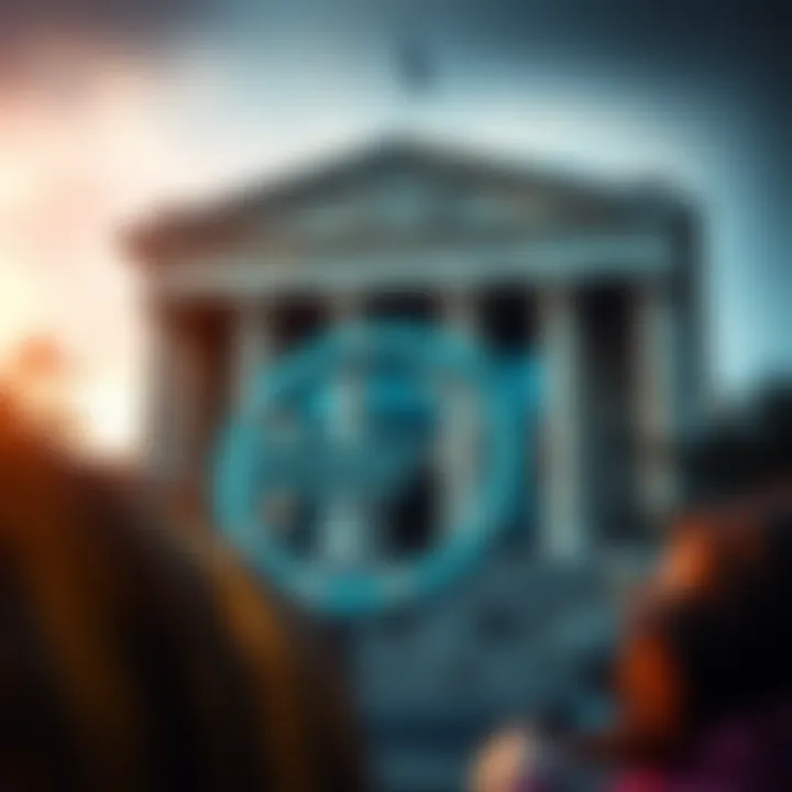 Visual representation of European Central Bank policy impact on euro currency dynamics