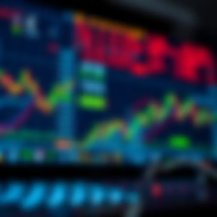 Automated Forex Trading Powered by Bots Illustration showing automated Forex trading with digital currency symbols and algorithmic graphs