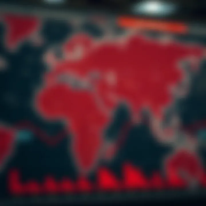 Geopolitical map highlighting key regions influencing crude oil prices