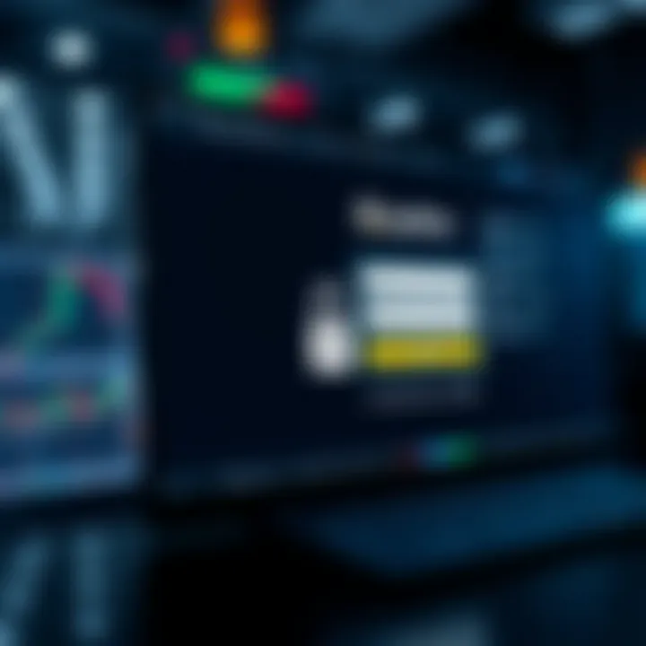 User interface showing login screen of Quotex Trader platform with secure access features