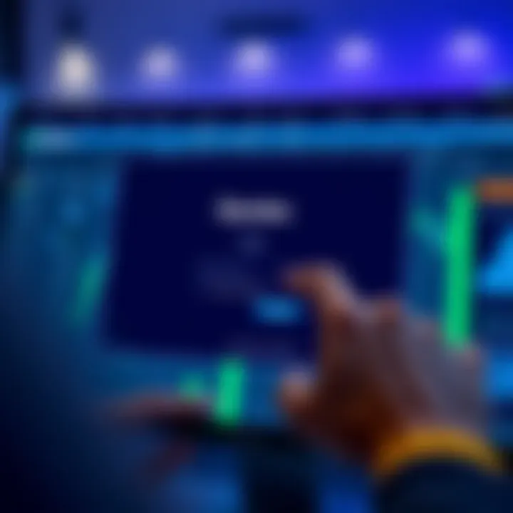 User entering login credentials on Quotex platform interface