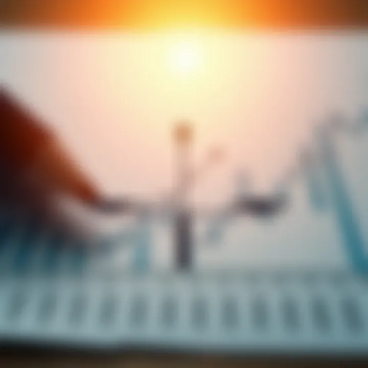 Conceptual chart illustrating risk and opportunity balance in investment portfolios