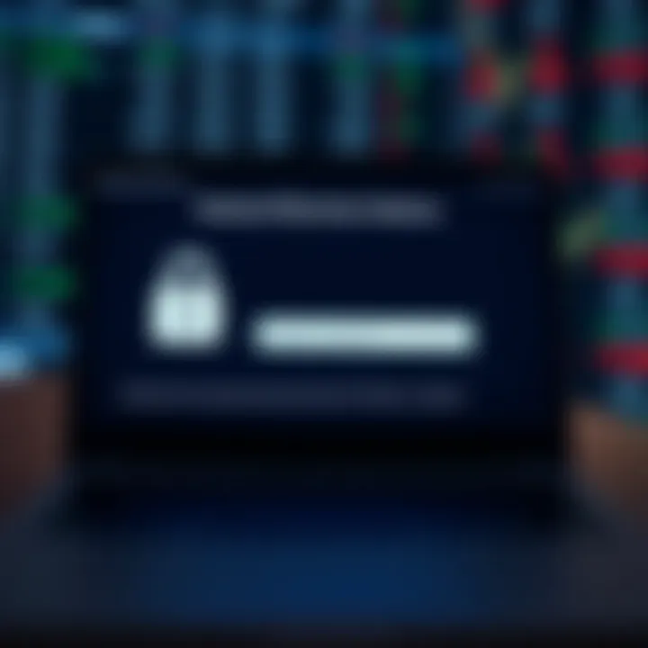 Illustration of password recovery options for IQ Broker account access