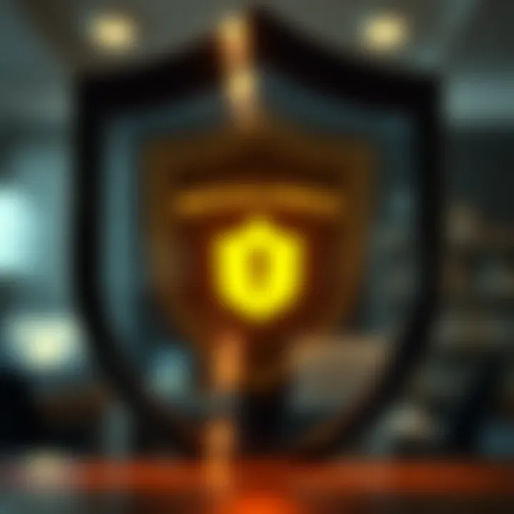 Illustration of regulatory compliance and financial protection shield