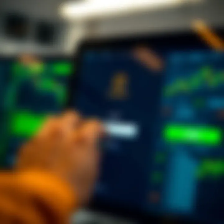 User entering login credentials on IQ Option platform interface
