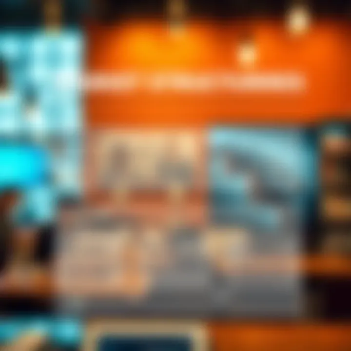 Graphical overview showing examples of industries and economic activities corresponding to different market structures highlighting their distinct features.