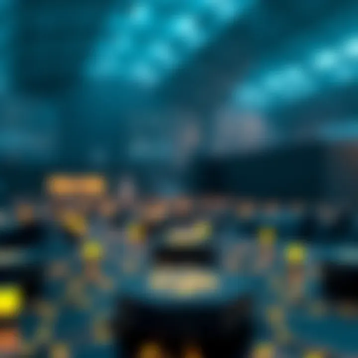 Conceptual visualization of future blockchain ecosystem with Polygon integration