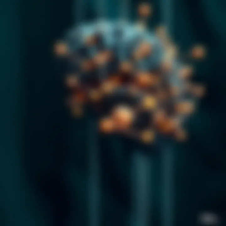 Conceptual illustration showing the brain with interconnected nodes representing Neurolinguistic Programming techniques applied to financial decision making