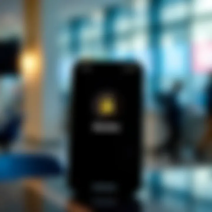 Mobile device displaying the Quotex application interface with a secure connection symbol