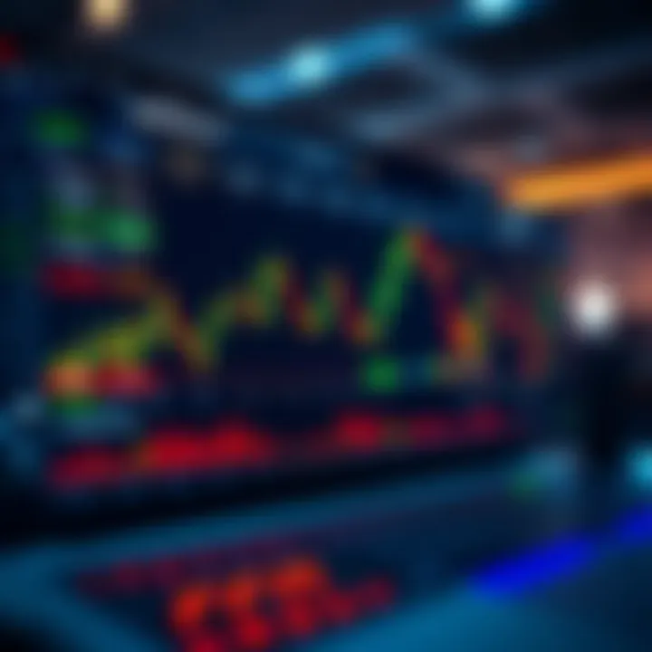 Digital interface displaying binary options trading charts and data on Quotex.io platform