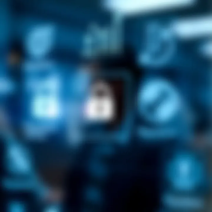 Security and regulation icons representing safety measures in the Quotex.io trading environment