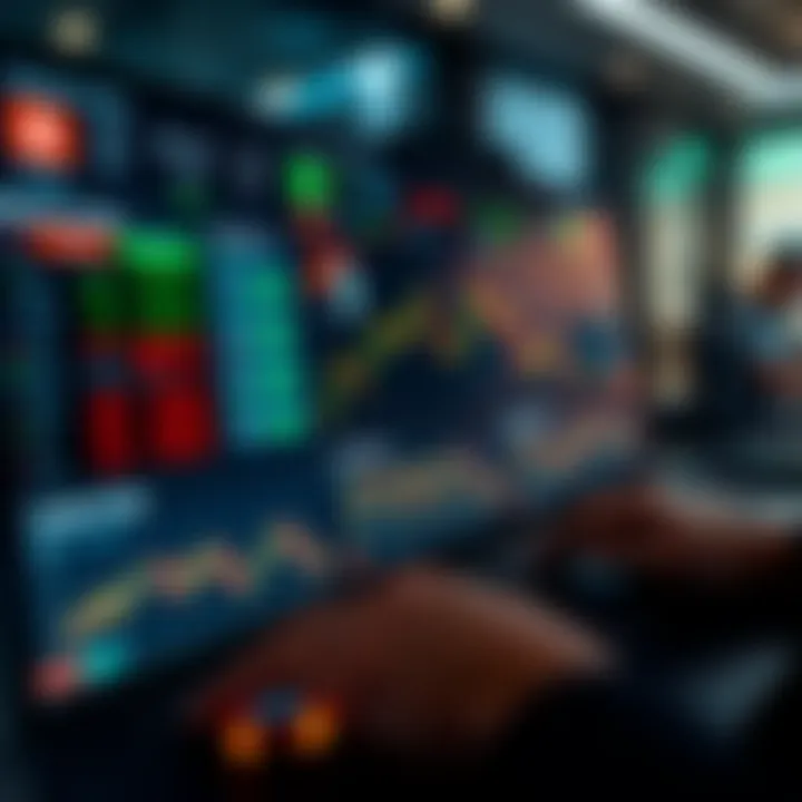 Dashboard interface of Quotex Sing showing trading options and market trends