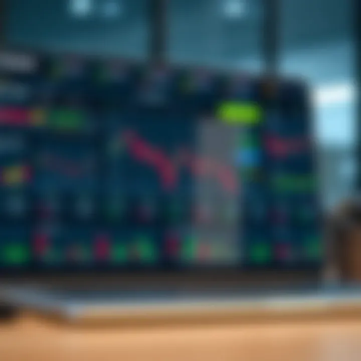 Dashboard of Quotex trading platform showing various investment options and analytical tools