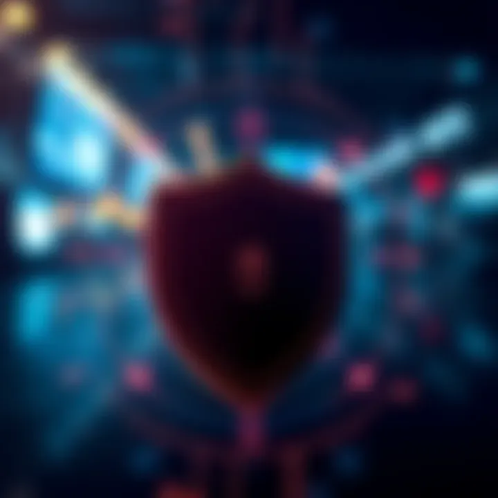 Security shield symbolizing safety measures in Quotex trading environment