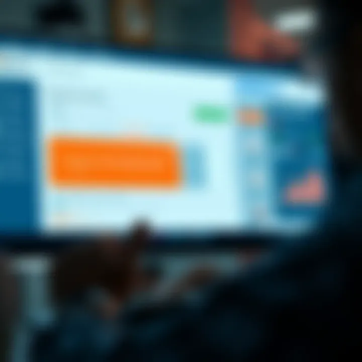 User reviewing account dashboard with warnings about payment issues
