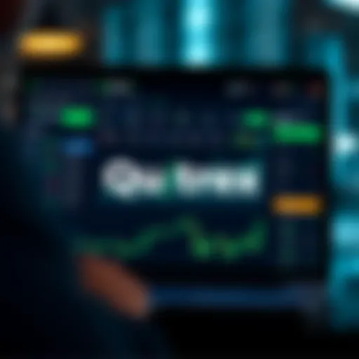 Quotrex Platform Features and Analytics Overview Overview of Quotrex platform interface showing key features and analytics dashboard