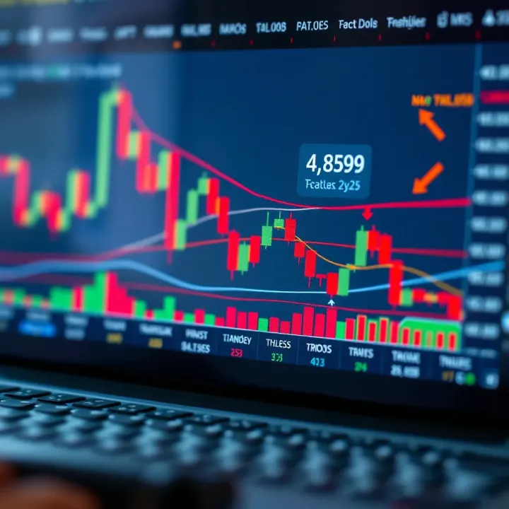 Chart showing various common technical patterns used in stock analysis