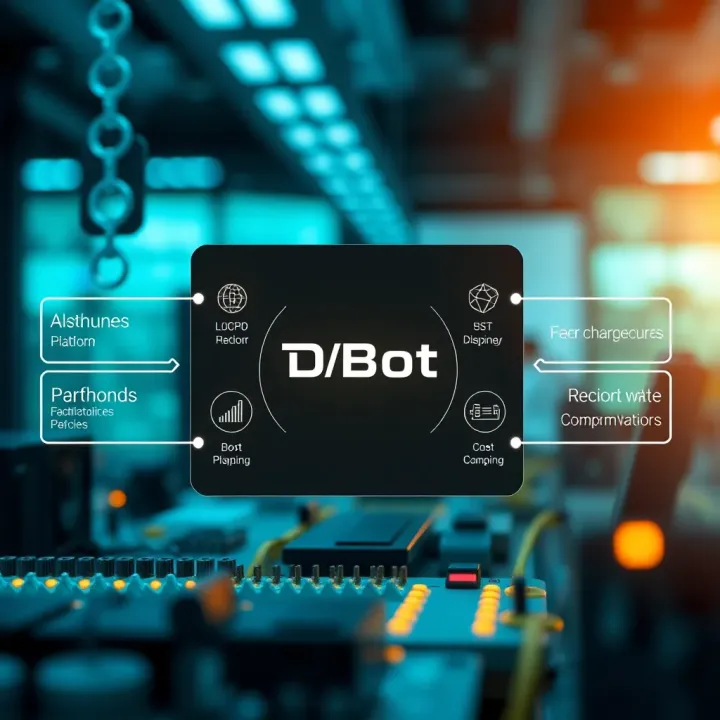Diagram showing the architecture and key components of the DBot automation platform