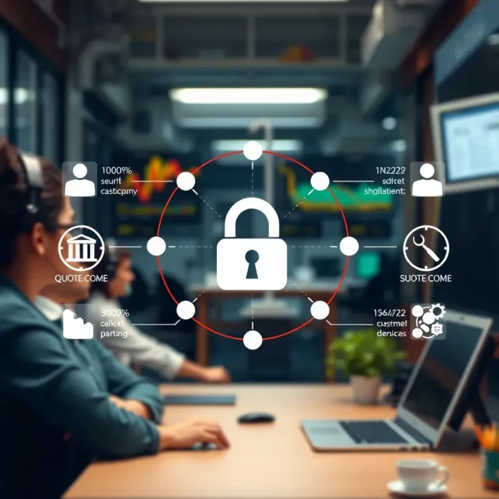 Security Features and Customer Support on Quotex.com Visual representation of security measures and customer support features available on Quotex.com