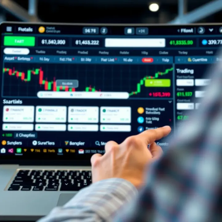 User interface showcasing various trading options and asset categories on Quotex.com platform