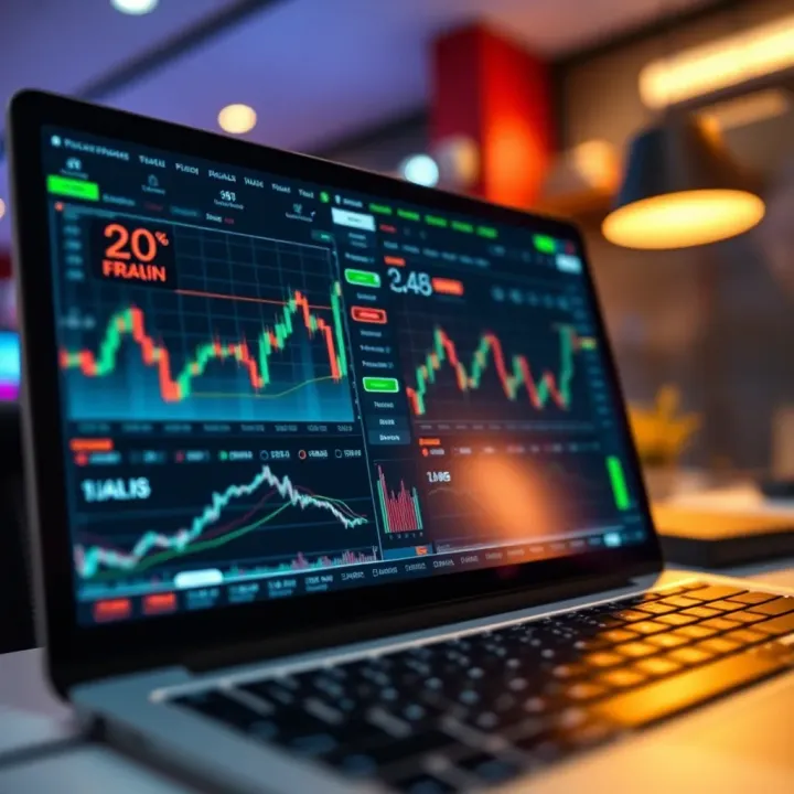 Efficient Use of IQ Option Features User-friendly interface of IQ Option showing various trading tools and charts