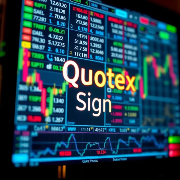 Interface showing Quotex Sign activation on trading platform