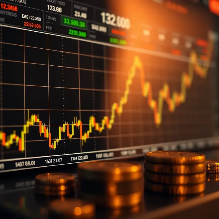 Graph showing the historical price trends of EOS cryptocurrency with market fluctuations