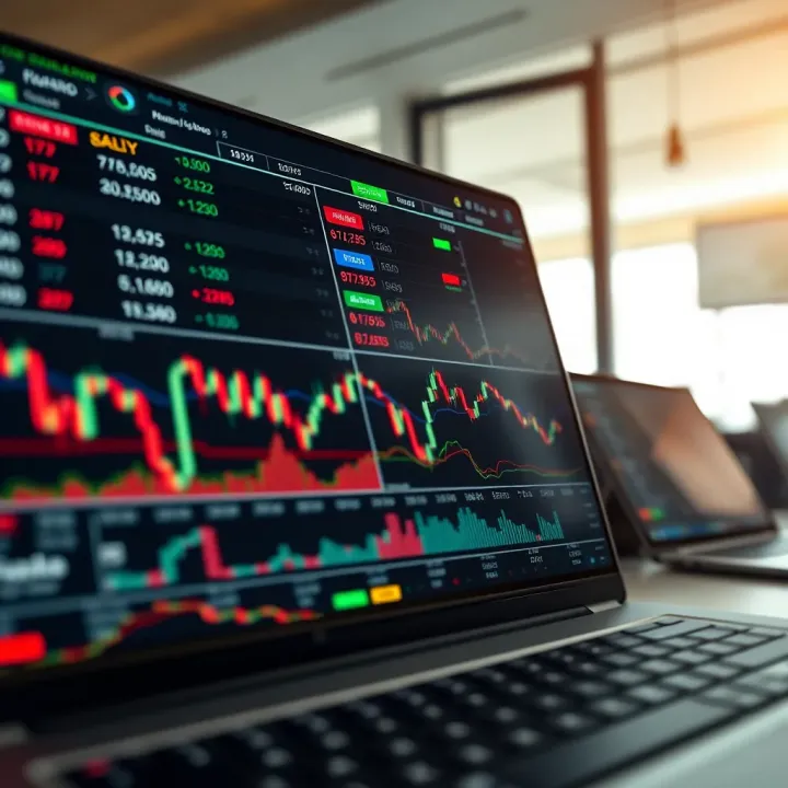 User interface of a popular forex trading platform displaying currency pairs and market analysis tools