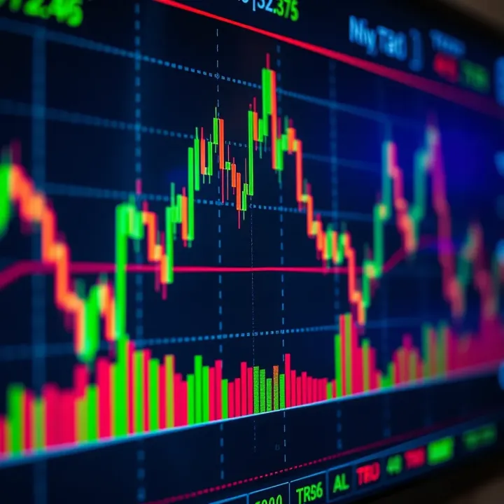 Currency Price Movements on a Trading Platform Graph showing currency price fluctuations on a digital trading platform