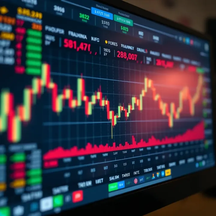 Trader interface displaying multiple currency pairs and real-time Forex trading data
