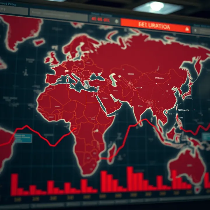 Geopolitical Factors Affecting Crude Oil Price Forecast Geopolitical map highlighting key regions influencing crude oil prices