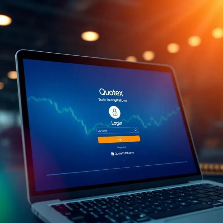 User interface displaying the login screen of Quotex platform