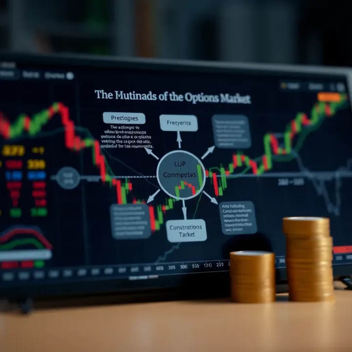 Diagram illustrating the basic concepts and components of the options trading market