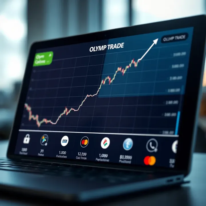 Graph showing growth and investment control with multiple payment method icons