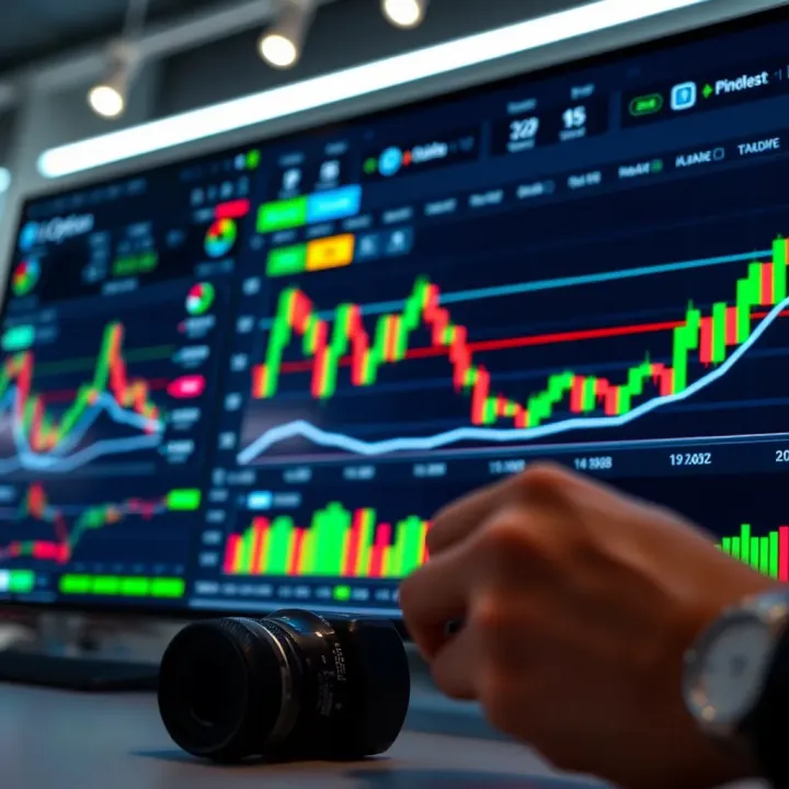 Overview of IQ Option trading platform interface highlighting chart and trading tools