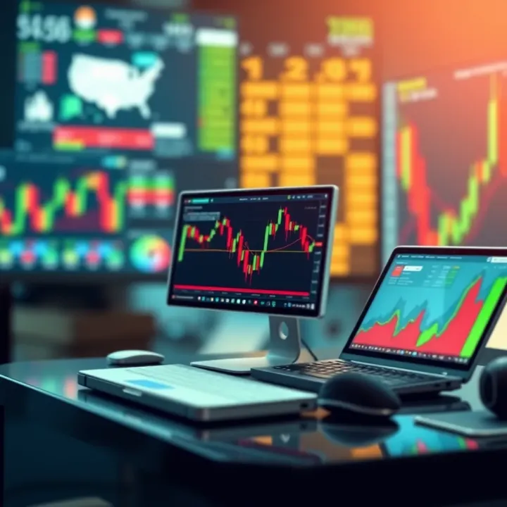 Illustration of diversified markets accessible through demo accounts for investment practice