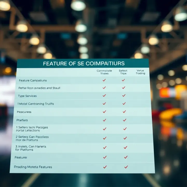 Comparison chart highlighting features and services of Moneta Markets versus other trading platforms